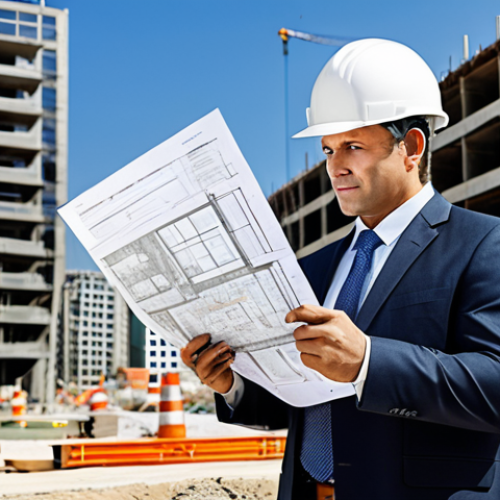 Home 17 Urban Planner at Work**
"A professional urban planner, fully clothed in appropriate business attire, reviewing blueprints at a construction site. Background shows modern buildings and ongoing development. Safe for work, appropriate content, perfect anatomy, natural proportions, professional environment, family-friendly."
**