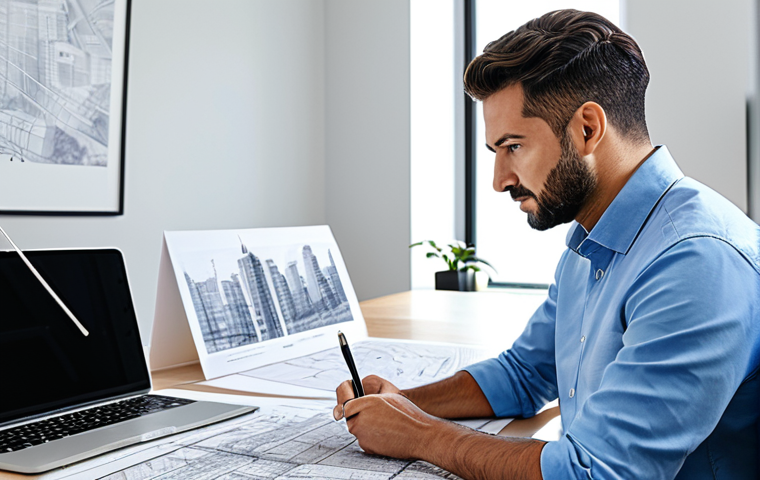 **
"A professional urban planner in a modern office, reviewing blueprints for a sustainable city project, fully clothed, modest attire, appropriate content, safe for work, perfect anatomy, correct proportions, well-formed hands, natural pose, professional environment, clean and organized, showcasing innovative design elements, family-friendly"
**